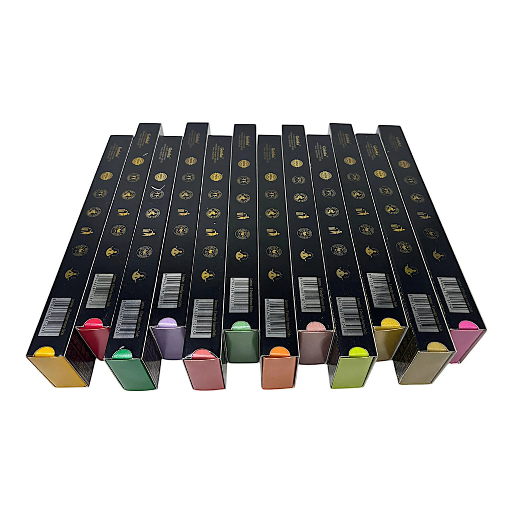 Incienso Orgánico Goloka Spirit Animal Zenya® – Lote Variado de 12 Fragancias, 25 g por Caja