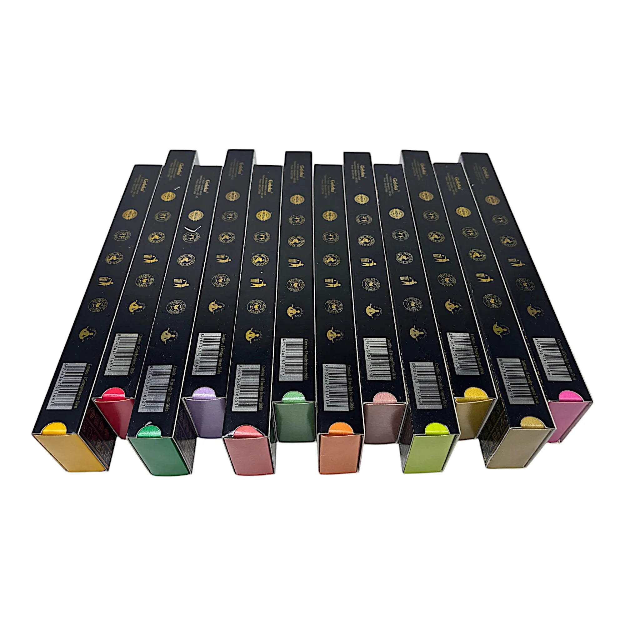 Incienso Orgánico Goloka Spirit Animal Zenya® – Lote Variado de 12 Fragancias, 25 g por Caja