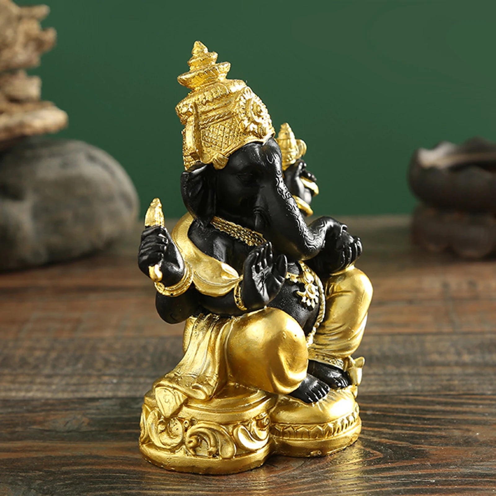 Figura del Señor Ganesha Feng Shui Zenya® – Decoración Espiritual para Prosperidad, Éxito y Protección