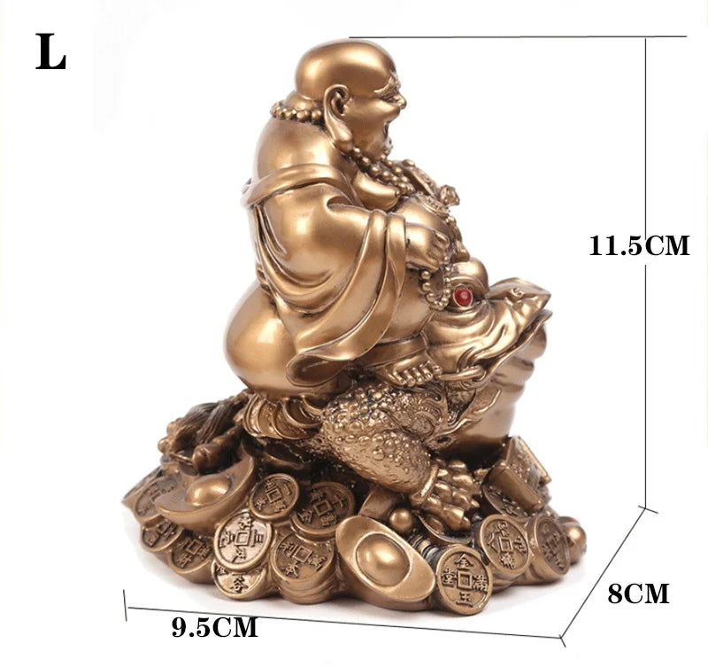 Estatua Feng Shui de Buda Maitreya Zenya® - Símbolo de Fortuna y Prosperidad