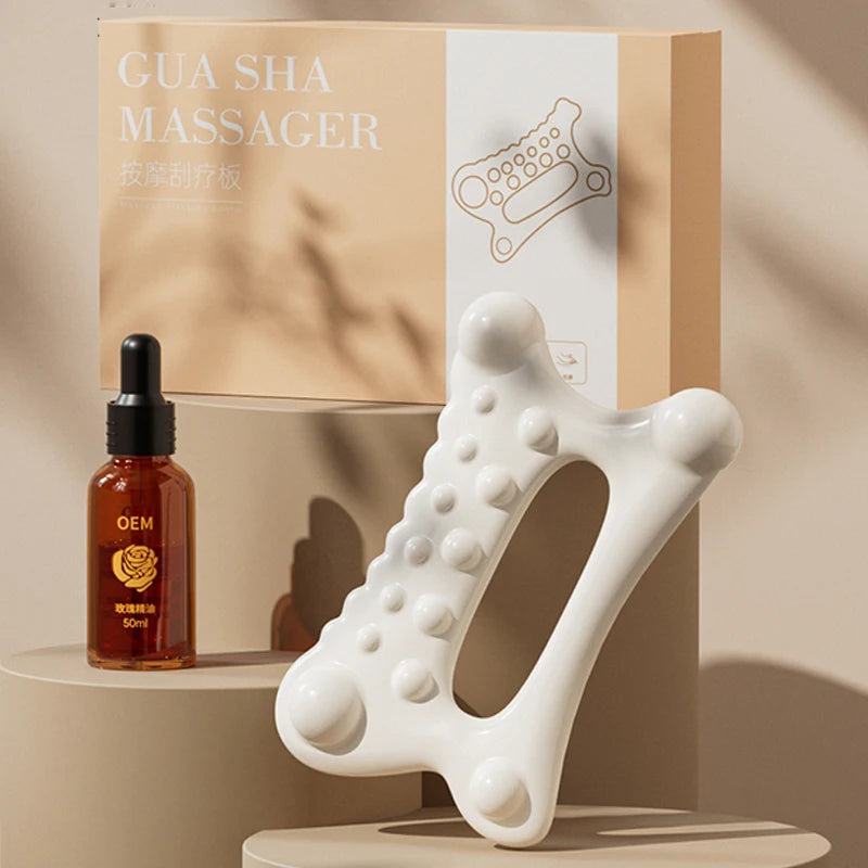 Tabla de Masaje Gua Sha ZENYA® – Belleza, Relajación y Mantenimiento Facial y Corporal