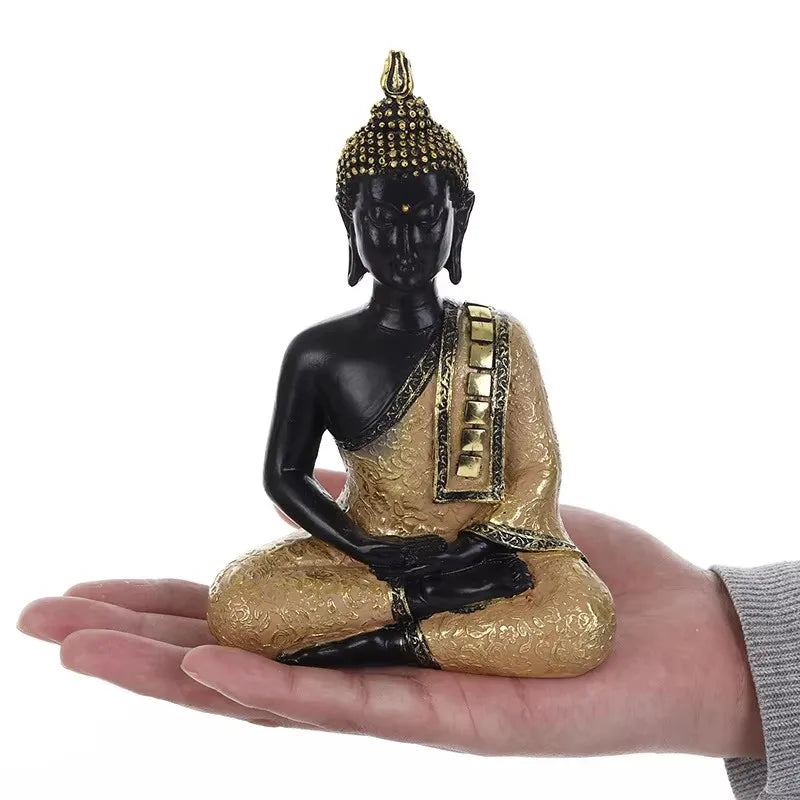 Estatua de Buda Sentado Tailandés – Escultura de 15 cm
