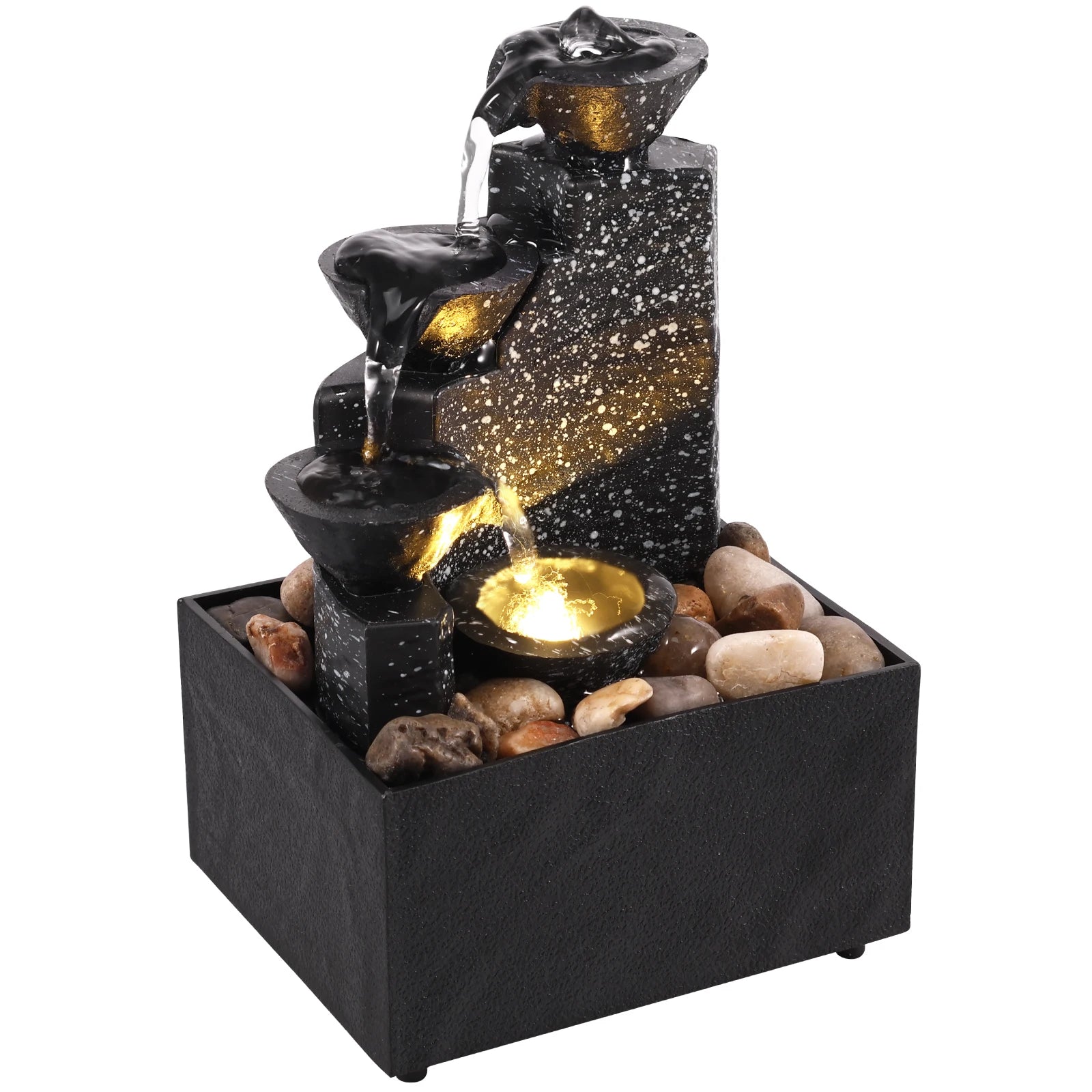 Mini Cascada de Mesa Zenya® – Fuente de Agua Decorativa