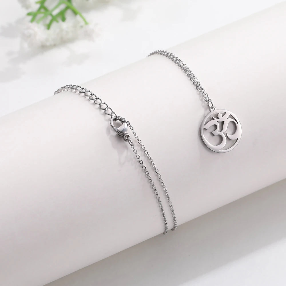 Colgante Espiritual Lotus, OM o Chakras en Acero Inoxidable - Amuleto Budista e Hindú ZENYA®
