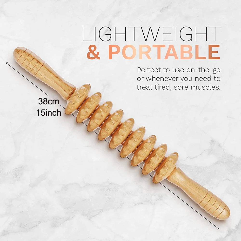 Masajeador Guasha de Madera Zenya® – Bienestar y Relajación Natural