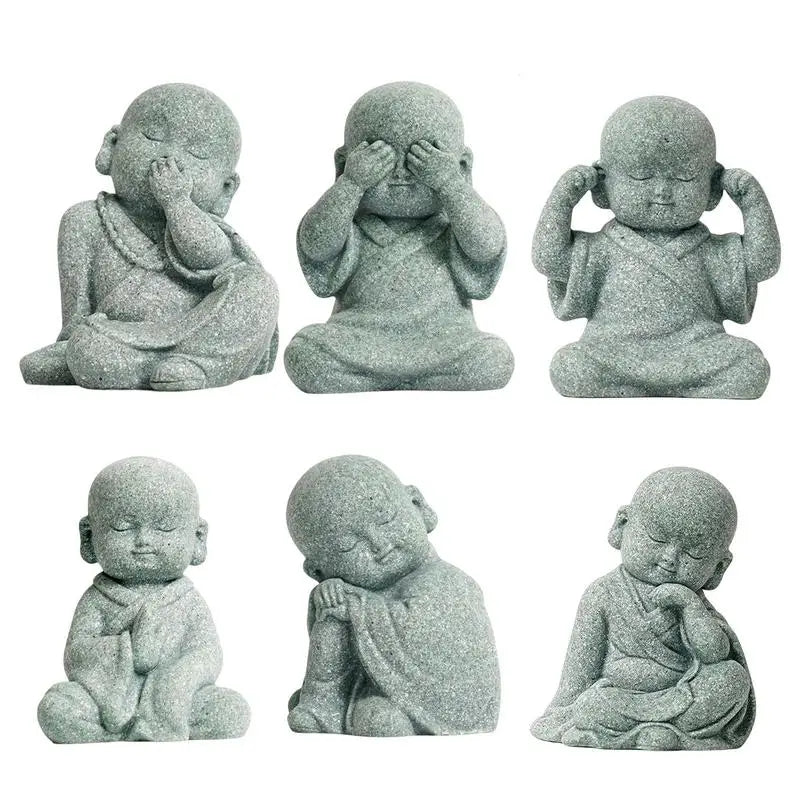 Figuras mini de Monjes Budistas ZENYA®– Paz, Armonía y Decoración Zen