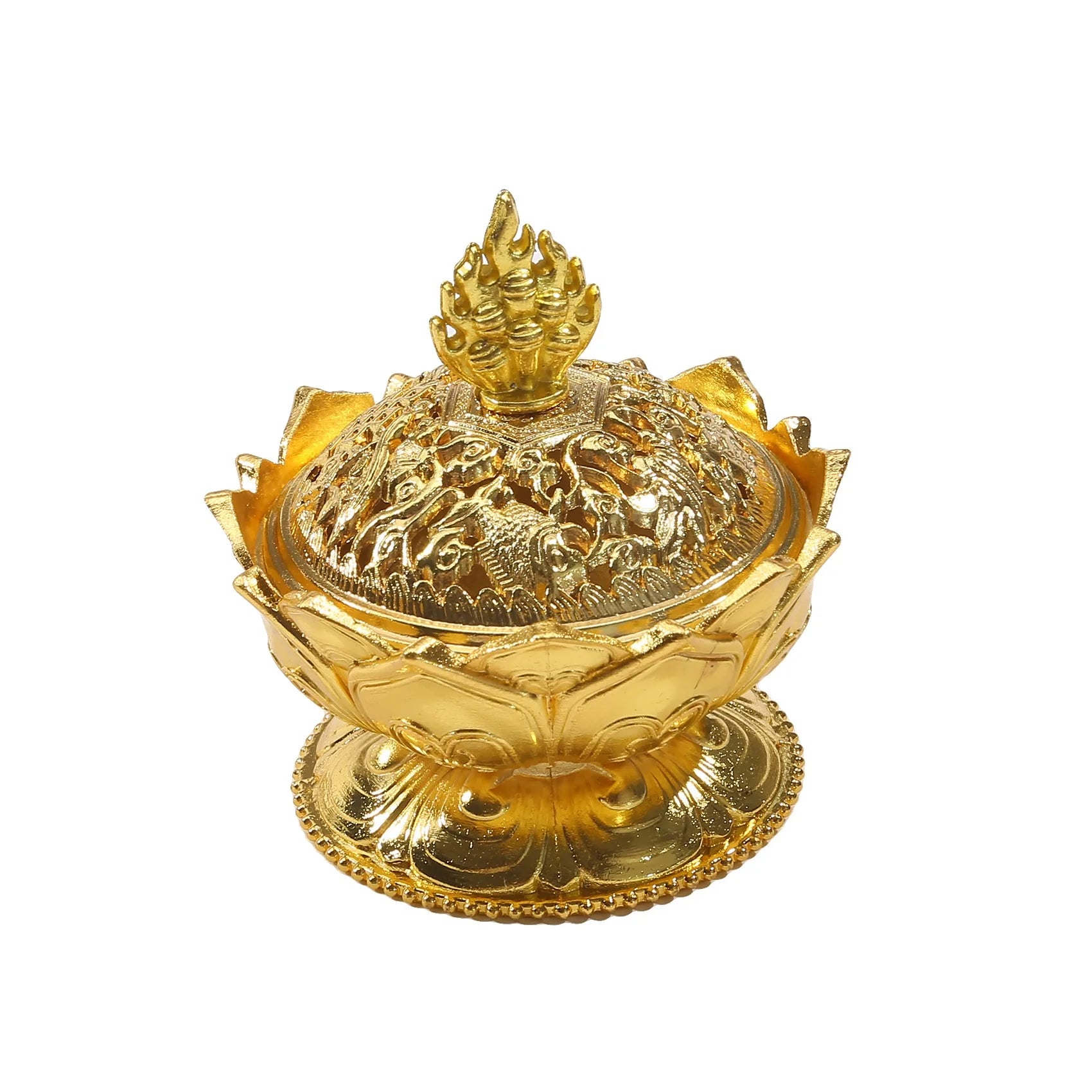 Set de 3/4/5 Quemadores de Incienso de Latón Zenya® – Soporte para Varillas, Palo Santo y Salvia