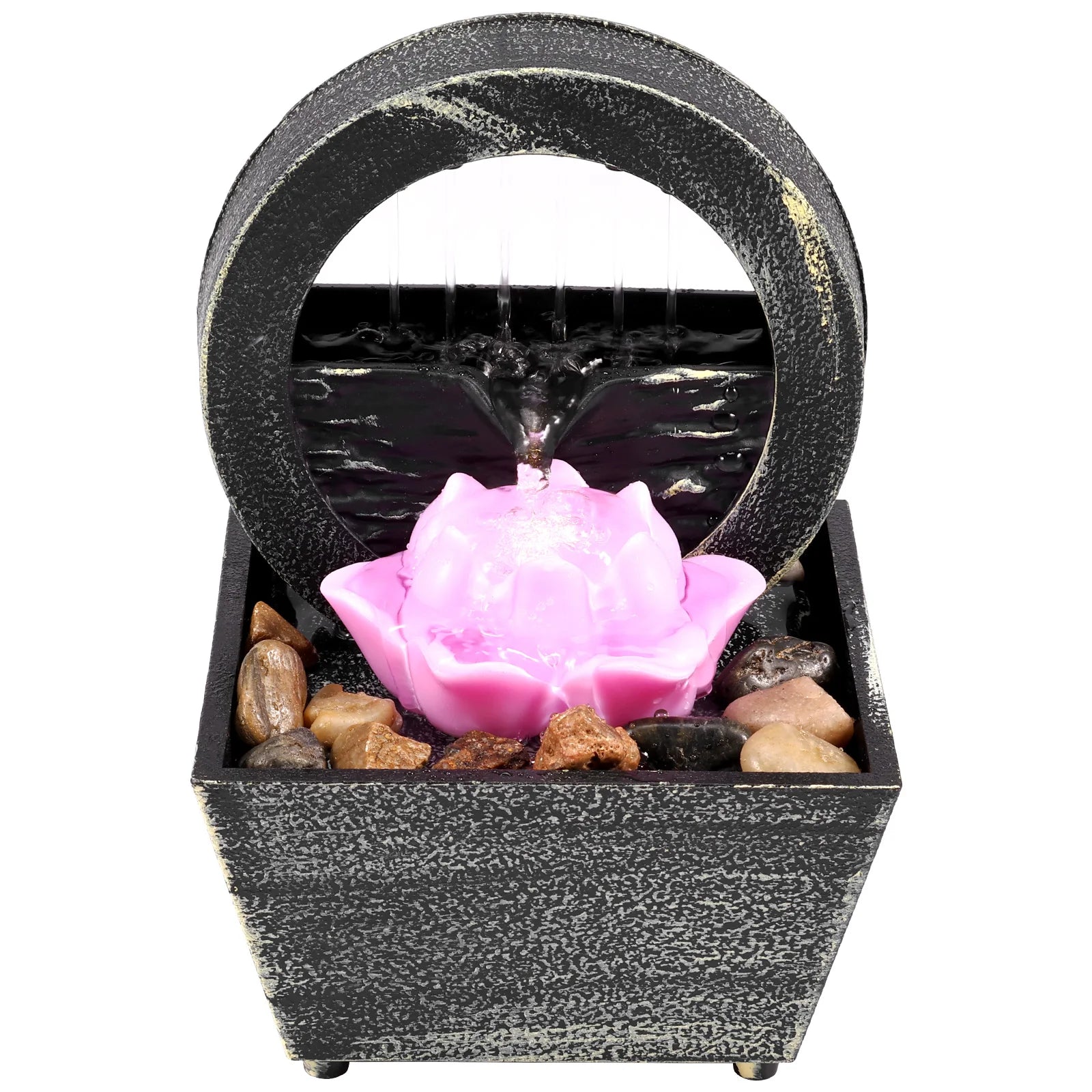 Mini Cascada de Mesa Zenya® – Fuente de Agua Decorativa