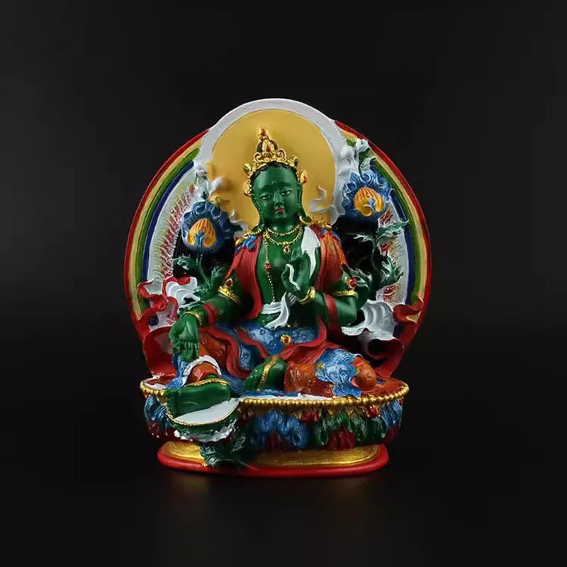 Buda Vajrapani Pintado a Mano – Mini Estatuilla Zen