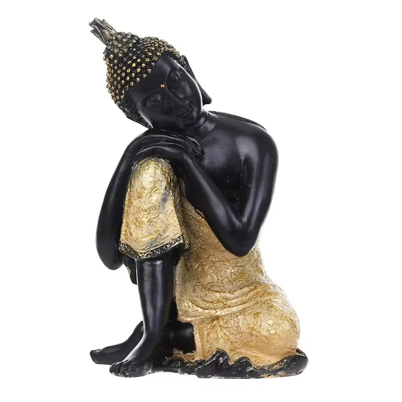 Estatua de Buda Sentado Tailandés – Escultura de 15 cm