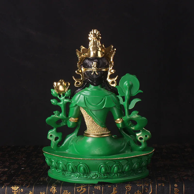 Estatua de Buda Patriarca en Resina Zenya® – Tara Verde Bodhisattva