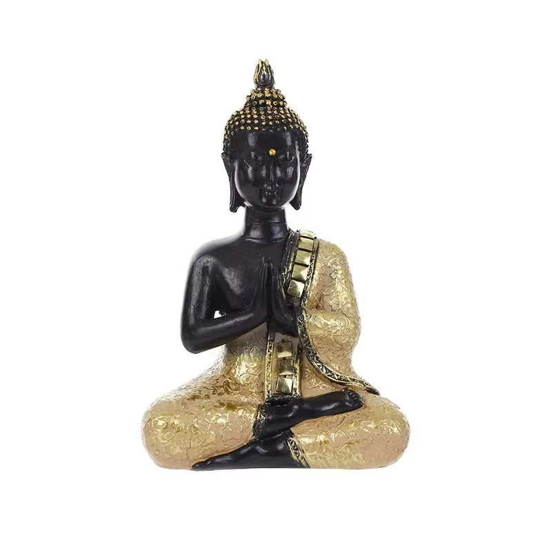 Estatua de Buda Sentado Tailandés – Escultura de 15 cm